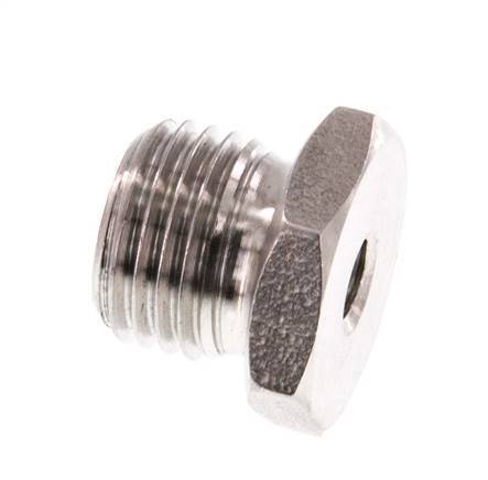 M5 x G 1/4'' F/M Anillo reductor de acero inoxidable 40 Bar