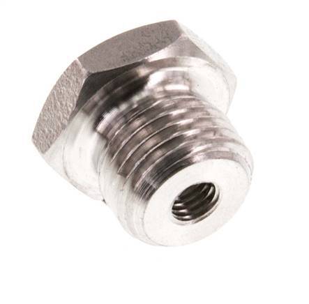 M5 x G 1/4'' F/M Anillo reductor de acero inoxidable 40 Bar