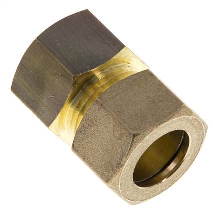 G 1/2'' x 15mm Racor de compresión recto de latón 82 Bar DIN EN 1254-2