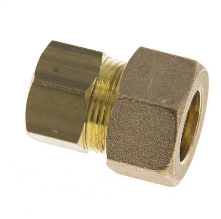 G 1/2'' x 18mm Racor de compresión recto de latón 67 Bar DIN EN 1254-2