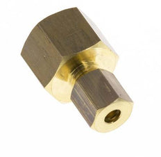 G 1/4'' x 4mm Racor de compresión recto de latón 150 Bar DIN EN 1254-2