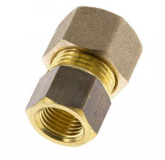 G 1/4'' x 12mm Racor de compresión recto de latón 75 Bar DIN EN 1254-2