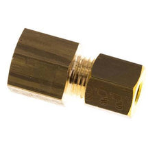 G 1/8'' x 5mm Brass Straight Compression Fitting 150 Bar DIN EN 1254-2