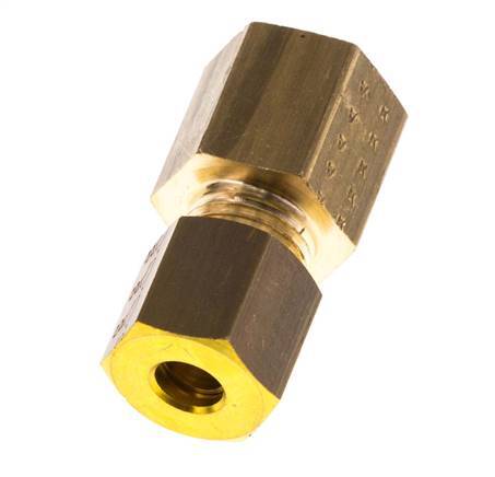 G 1/8'' x 5mm Racor de compresión recto de latón 150 Bar DIN EN 1254-2