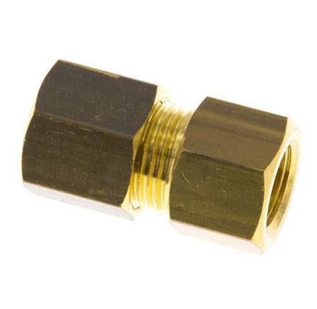 G 1/8'' x 8mm Brass Straight Compression Fitting 135 Bar DIN EN 1254-2 [2 Pieces]