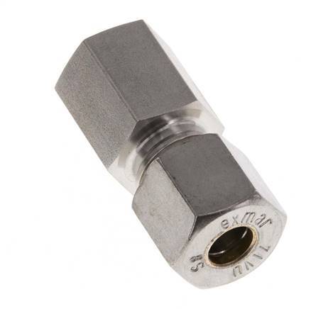 G 1/4'' x 8S Racor de compresión recto de acero inoxidable 630 Bar DIN 2353