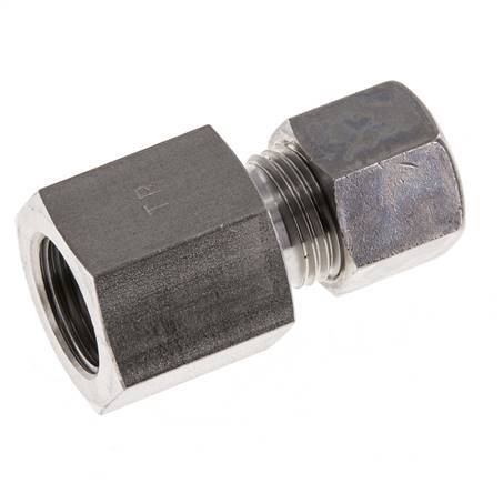 G 3/8'' x 10L Racor de compresión recto de acero inoxidable 315 Bar DIN 2353