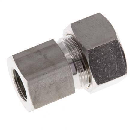 G 3/8'' x 18L Racor de compresión recto de acero inoxidable 315 Bar DIN 2353
