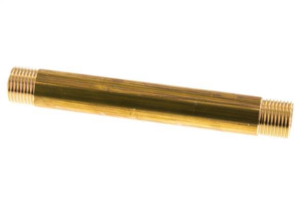 G 1/2'' Espiga doble de latón 16 Bar DIN 2982 - 150mm