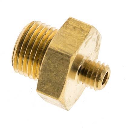 G 1/8'' x M5 Brass Double Nipple 16 Bar [5 Pieces]