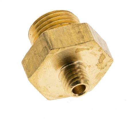 G 1/8'' x M5 Brass Double Nipple 16 Bar [5 Pieces]