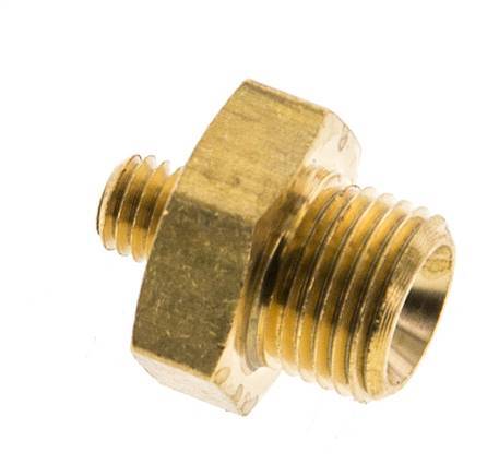 G 1/8'' x M5 Brass Double Nipple 16 Bar [5 Pieces]
