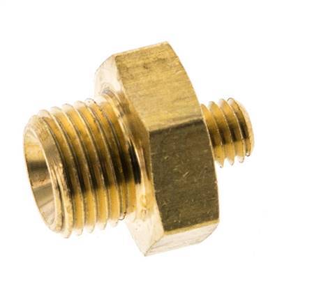 G 1/8'' x M5 Brass Double Nipple 16 Bar [5 Pieces]