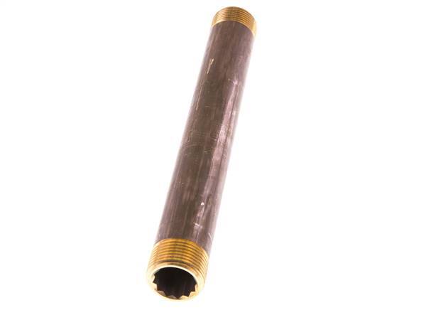G 3/4'' Brass Double Pipe Nipple 16 Bar DIN 2982 - 200mm