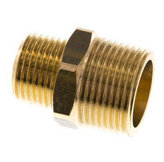 R 3/4'' x R 1/2'' Brass Double Nipple 16 Bar