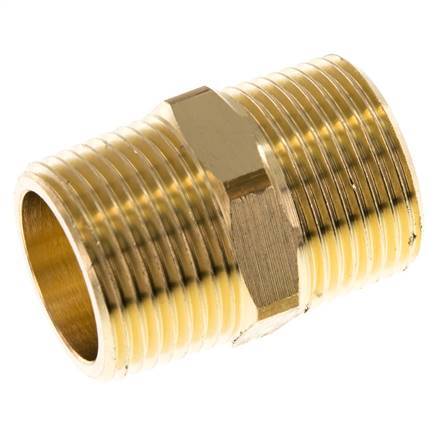 R 3/4'' Brass Double Nipple 16 Bar