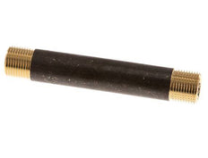 G 3/8'' Brass Double Pipe Nipple 16 Bar DIN 2982 - 100mm