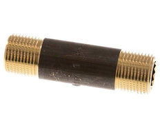 G 3/8'' Espiga doble de latón 16 Bar DIN 2982 - 60mm