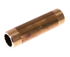 G 1'' Brass Double Pipe Nipple 16 Bar DIN 2982 - 120mm