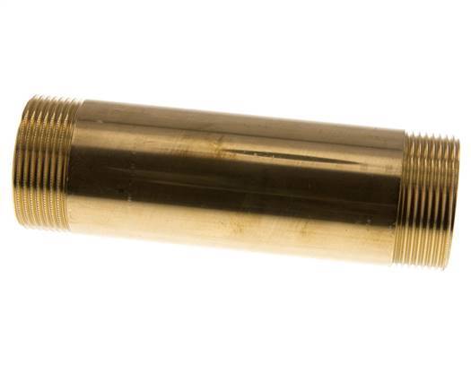 G 1 1/2'' Brass Double Pipe Nipple 16 Bar DIN 2982 - 150mm