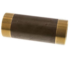 G 2'' Brass Double Pipe Nipple 16 Bar DIN 2982 - 150mm