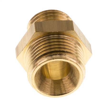 M14x1.5 x G 3/8'' Brass Double Nipple 16 Bar [2 Pieces]