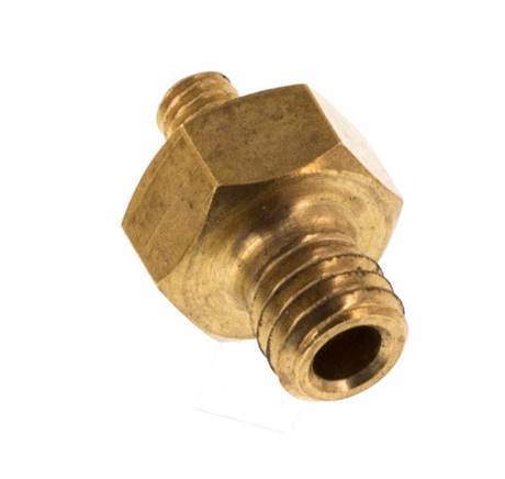 M5 x M3 Brass Double Nipple 16 Bar [2 Pieces]
