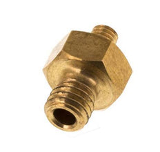 M5 x M3 Brass Double Nipple 16 Bar [2 Pieces]