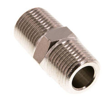 1/2'' NPT x R 1/2'' Niple doble de latón niquelado 60 Bar