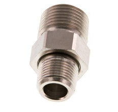 R 1/2'' x R 3/8'' Nickel plated Brass Double Nipple 3-pieces with Conically sealing 16 Bar