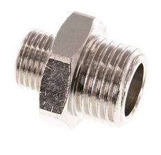 G 1/4'' x G 1/8'' Nickel plated Brass Double Nipple 16 Bar [5 Pieces]