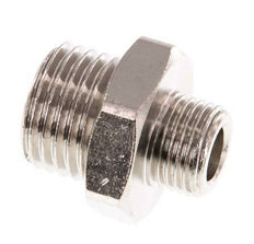 G 1/4'' x G 1/8'' Nickel plated Brass Double Nipple 16 Bar [5 Pieces]