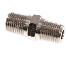 1/8'' NPT x R 1/8'' Nickel plated Brass Double Nipple 60 Bar