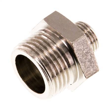 G 3/8'' x G 1/8'' Nickel plated Brass Double Nipple 16 Bar [5 Pieces]