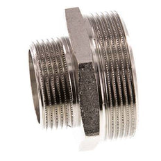 G 2'' x G 1 1/4'' Nickel plated Brass Double Nipple 16 Bar