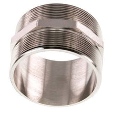 G 3'' Nickel plated Brass Double Nipple 16 Bar