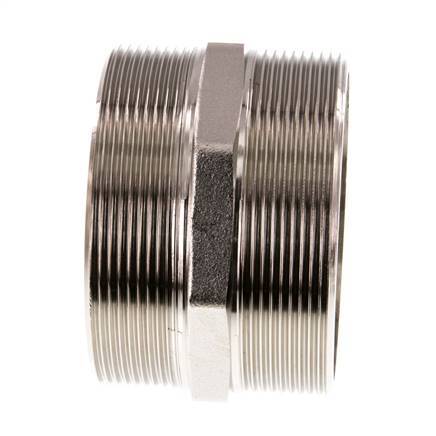 G 3'' Nickel plated Brass Double Nipple 16 Bar
