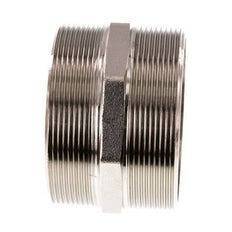 G 3'' Nickel plated Brass Double Nipple 16 Bar