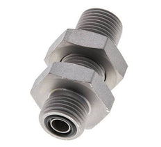 UN 11/16''-16 Macho Accesorio pasante de acero galvanizado ORFS 630 Bar - Hidráulico