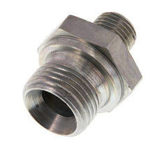 G 1/2'' x G 1/4'' Acero cincado Espiga Doble 400 Bar - Hidráulica [2 Piezas]