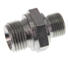 G 1/2'' x G 3/8'' Acero cincado Espiga doble 400 - Hidráulica [2 Piezas]