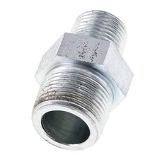 1/2'' NPT x 3/4'' NPT Espiga doble de acero zincado 170 Bar - Hidráulico