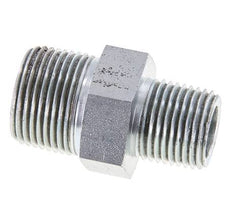 1/2'' NPT x 3/4'' NPT Espiga doble de acero zincado 170 Bar - Hidráulico