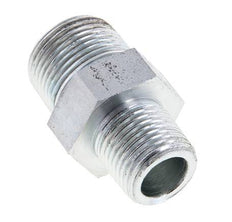 1/2'' NPT x 3/4'' NPT Espiga doble de acero zincado 170 Bar - Hidráulico