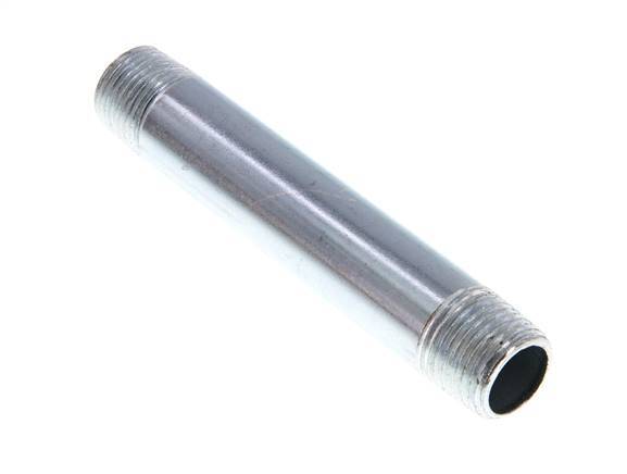 R 1/2'' Zinc plated Steel Double Pipe Nipple 50 Bar DIN 2982 - 120mm [5 Pieces]