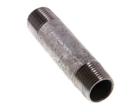 R 1/2'' Zinc plated Steel Double Pipe Nipple 50 Bar DIN 2982 - 80mm [10 Pieces]