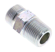 UN 13/16''-16 x 1/2'' NPT Acero zincado Espiga doble ORFS 630 Barra - Hidráulica