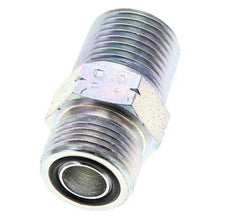 UN 13/16''-16 x 1/2'' NPT Acero zincado Espiga doble ORFS 630 Barra - Hidráulica