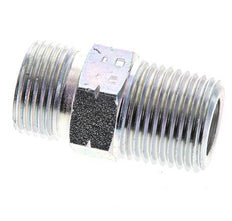 UN 13/16''-16 x 1/2'' NPT Acero zincado Espiga doble ORFS 630 Barra - Hidráulica