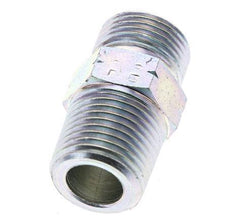 UN 13/16''-16 x 1/2'' NPT Acero zincado Espiga doble ORFS 630 Barra - Hidráulica